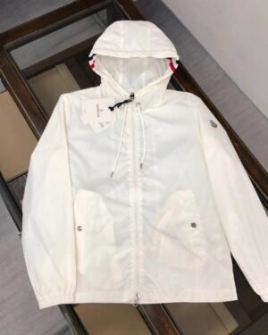 Moncler Grimpeurs Hooded Jacket White